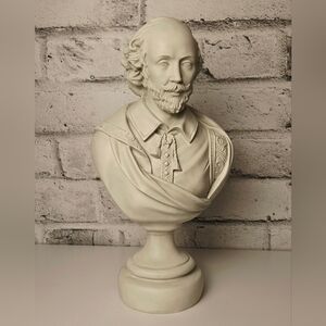 Design Toscano William Shakespeare Bust Statue Classic Decor Resin Sculpture